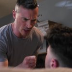 Derek Kage is ultimately able to trick Michael Boston into accepting an anonymous blowjob