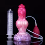 Realistische hondenpenis spuitende dildo voor seks