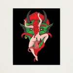 Eat Pussy Satanic Hail Satan Occult Photographic Print for Sale by crushretro