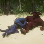 Gay furry dragon blowjob for furry monster the seashore