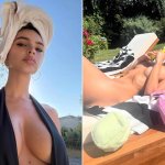 Emily Ratajkowski Sunbathes Fully Nude During Summer Vacation
