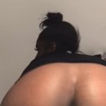 Almost caught!! Ebony pussy play in public bathroom!