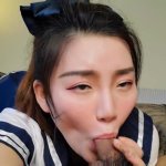 Witness NicoLove a Chinese college girl provide a grubby sucky-sucky and take a facial cumshot in her pretty face