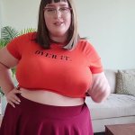 busty BBW Velma humiliates me with femdom SPH tit worship