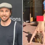 Dax Shepard posts NUDE pic of hard and soft Kristen Bell calls her uber talented as she attempts naked handstand
