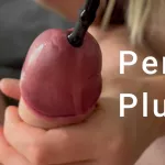 Urethrale penisplug inbrengen eindigt met een enorme cumshot