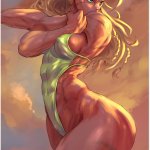 SFW full color ecchi gaming porn hentai of Capcoms Street Fighter game Cammy White sexy MMA fitness babe.