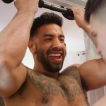 Naked Man Pesters Straight Room Mate to Workout with Him Video