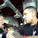 Asian waitress fucked by happy customer