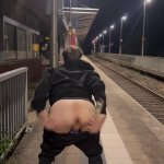 Risky public outdoor anal dildo compilation