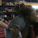 MILF cop Maggie Green shares young BBC with partner