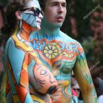New York July 2018 Artists Paint Fully Nude Models All Stock Editorial Photo zhukovsky 204108344
