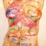 Nude Woman with Body Paint. Stock Photo