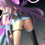 ass hc long hair masturbation nopan original pixiv fantasia purple hair pussy pussy juice red eyes staff thighhighs uncensored vibrator weapon
