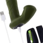Gender X The Hunk Rechargeable Silicone Vibrating Dildo with Remote Co Frisky Kytty