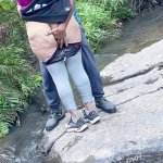 Pretty Indian Couple Making Love in River Side