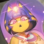 Ankha Purple Cat Sexy Girl Mousepad With Wrist Rest Soft Gaming Pad Unique Rare