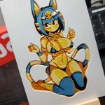 Hueforge Manga Sexy Ankha in Five Colors by MisterZen MakerWorld: Download Free 3D Models