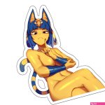 Sexy Nude Ankha Waterproof Decal