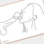 Blowjob art print for download