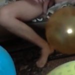 Balloon Play Popping Humping Cum