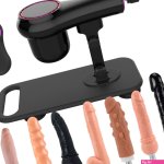 Duwende Seks Machine met 8 Stuks Dildo Accessoires Seksspeeltjes Liefdesmachine