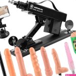 Krachtige Bluetooth Seks Machine met 8 Dildo Bijlagen