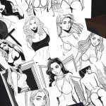Sexy Girl Coloring Book in a Comics Style: Relaxing Coloring Book for Adult Fans of Beautiful Women and Vintage Comics : Kadoob S. B.: Amazon.nl: Boeken