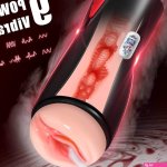 : Male Sex Toys Vibrating MasturbatorMale Masturbator Automatic Pocket Pussy with LCD Display Lifelike Vagina Powerful 9 Vibration 5 Suction Modes Mens Vibrator for Sex Blowjob Pleasure : Health