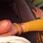 Pijpbeurt op een openbare bus. Cute blonde naast me gezet en zoog en slikte sperma