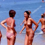 Nude Women On Beach Editorial Stock Photo