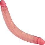: 18.11 1.7 Inch Double Dildo Long Double Sided Dildo Huge Silicone Double Ended Dildo for Anal Vaginal Stimulator Thick Realistic Dildos with Vines for Couple Lesbian Gay Big Anal Adult