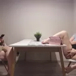 Girl Watching Porn and Masturbate in Front of Friend While She Watch Tiktok