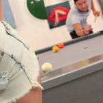 Brooke plays sexy billiards with Vans balls