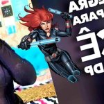 HOT Black Widow fucking her pussy and ass DP double penetration OTS294