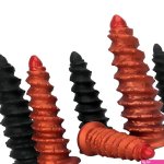 10.43in 12in 14.17in Extra-Big Long Threaded Silicone Sharp Head Dildo