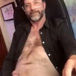 Uk hairy dilf John and a dildo