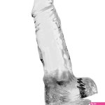 4 Clear Suction Cup Dildo