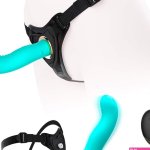 : Strap On Dildo Harness Lesbian Sex Toys Vibrating Strap On Dildo for Women with 10 Vibrations Wearable Vibrator with Remote Control for G-Spot Anal Play Adult Sex Toys for Lesbian Female