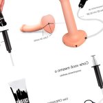 Dildo With Ejaculation Strap-On-Me