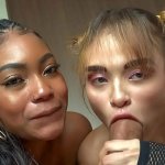 Latina Girls BIG COCK Face Fuck Threesome Throatpie
