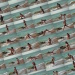 Hot Russian gymnast naked splits in water