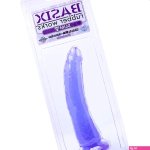Basix Slim 7 Inch Dildo in Purple