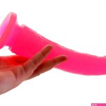 Basix Slim 7 Inch Dildo in Pink