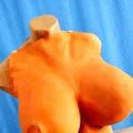 : Big Foam Latex Fake Boobs Breasts The Opera Singer! Black : Everything Else