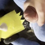 Plushie Lucario sperma compilatie