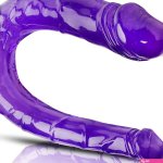 Doppeldildo Voor Vrouwen 30cm Realistische Dubbele Dildo Violett Flexibel TPE G-Punt Stimulatie 100 Waterdicht Dildo Anale Penetratie Zacht Seksspeeltje Mannen Vrouwen FOPS D28 : Amazon.nl: Gezondheid persoonlijke verzorging