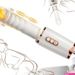 : Sex Machine Thrusting Dildo Vibrator Adult Sex Toys for Women Men G Spot Clitoral Anal Play Dildo Machine Rotatable Switch 7 Vibrating Thrust Modes Smart Heating Big Suction Cup Anal Toys