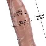 Goblin 815 x 668 fantasie-dildo met geïntegreerde anaalplug