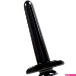 Buy The Boner Tapered Unisex Dildo with Suction Cup in Black Penetration Hump Gear